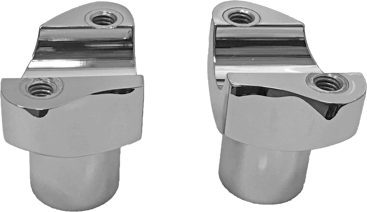 H Bar Risers 2&quot; Straight Chrome