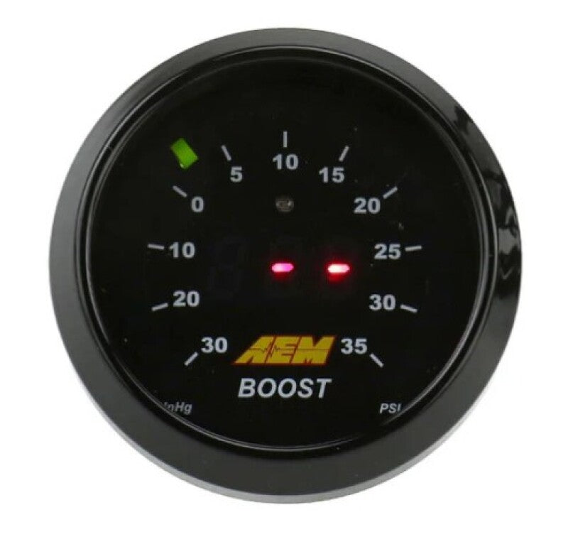 AEM 52mm Boost Digital Gauge -30-35psi