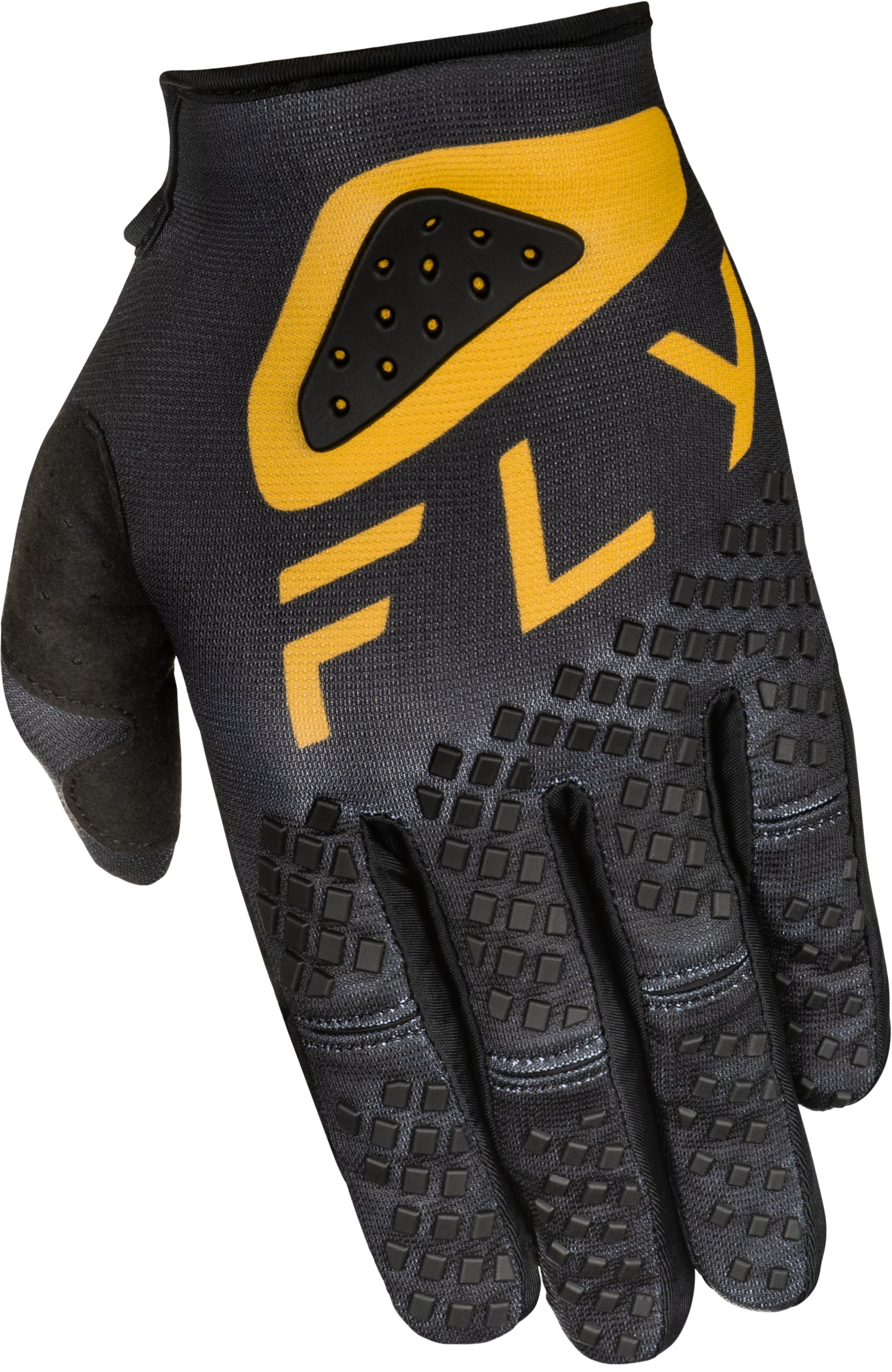 Kinetic Center Gloves Black/Gold Sm