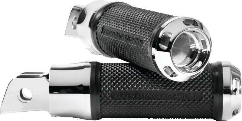 Performance Machine Footpegs Apex Rider - Chrome