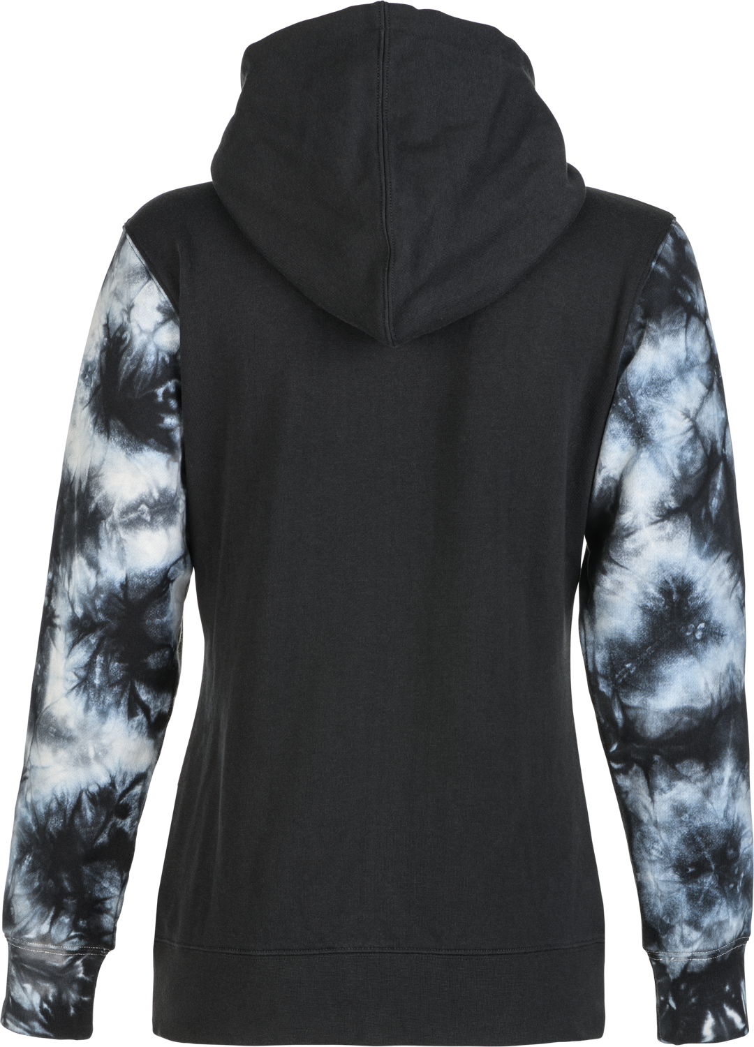 Women's Fly Tie Dye Zip Up Hoodie Black/Grey Md