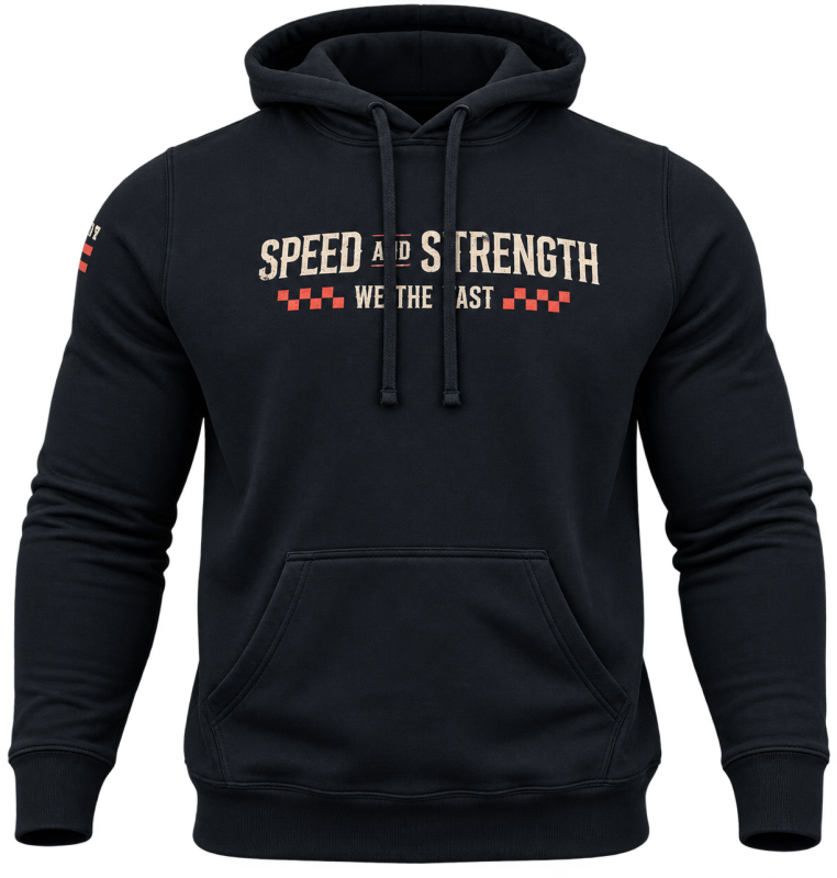 Speed and Strength We the Fast Hoody Black - Medium