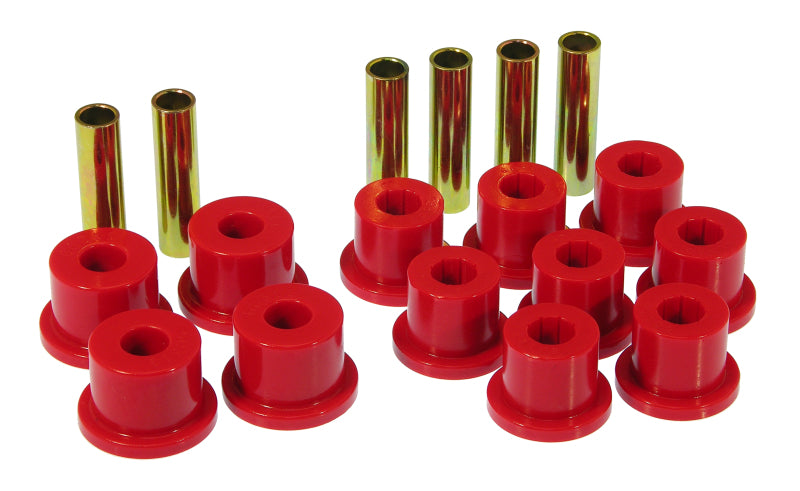 Prothane 73-87 GM Rear Spring &amp; Shackle Bushings (w/ 1.5in Bushings) - Red
