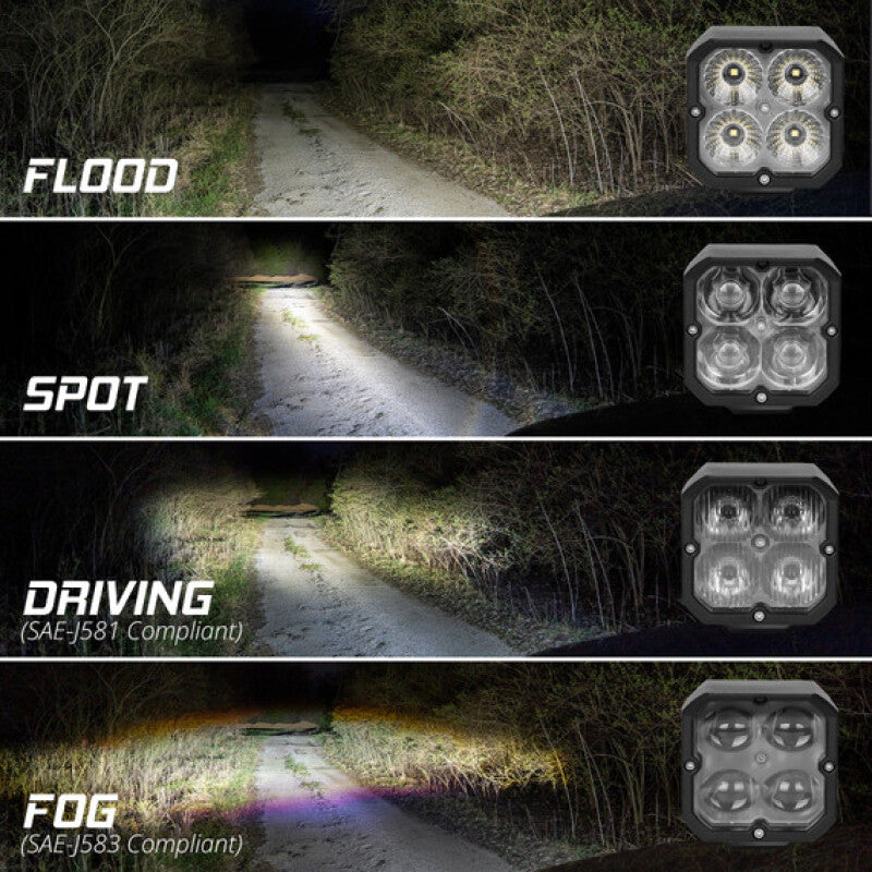 XKGlow XKmax RGBW Addressable Cube Light Kit - Flood Beam