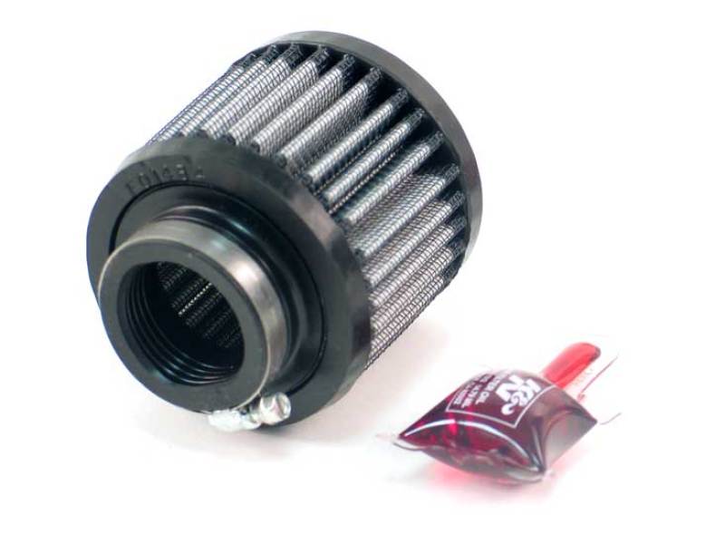 K&amp;N 1.375in Flange ID x 3in OD x 2.5in H Rubber Base Crankcase Vent Filter