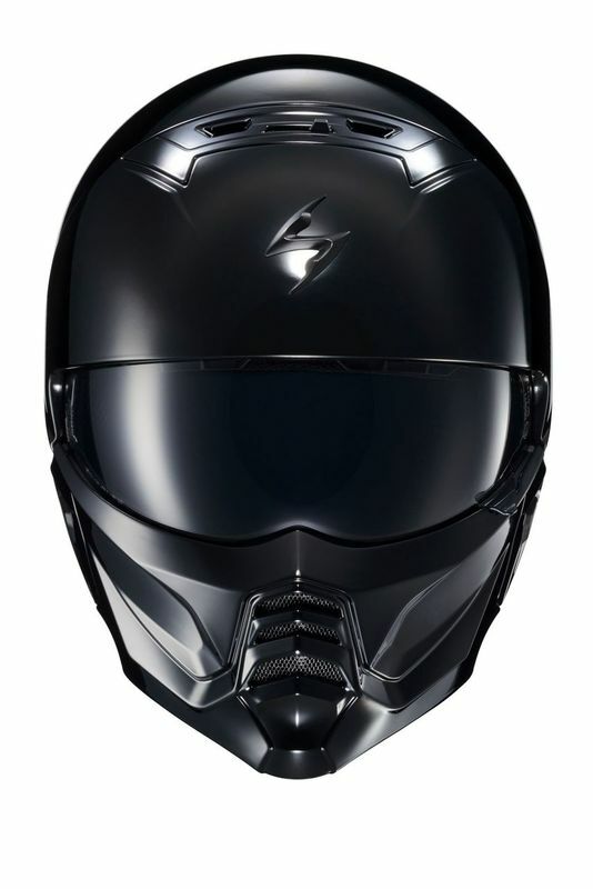 Covert 2 Open Face Helmet Gloss Black Lg