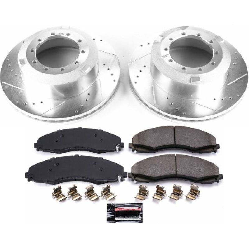Power Stop 17-22 Ford F-550 Super Duty Rear Z36 Truck &amp; Tow Brake Kit