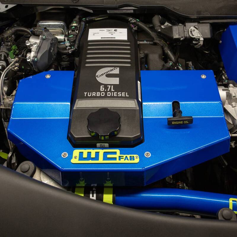 Wehrli 10-23 Cummins Fabricated Aluminum Engine Cover - Gloss White