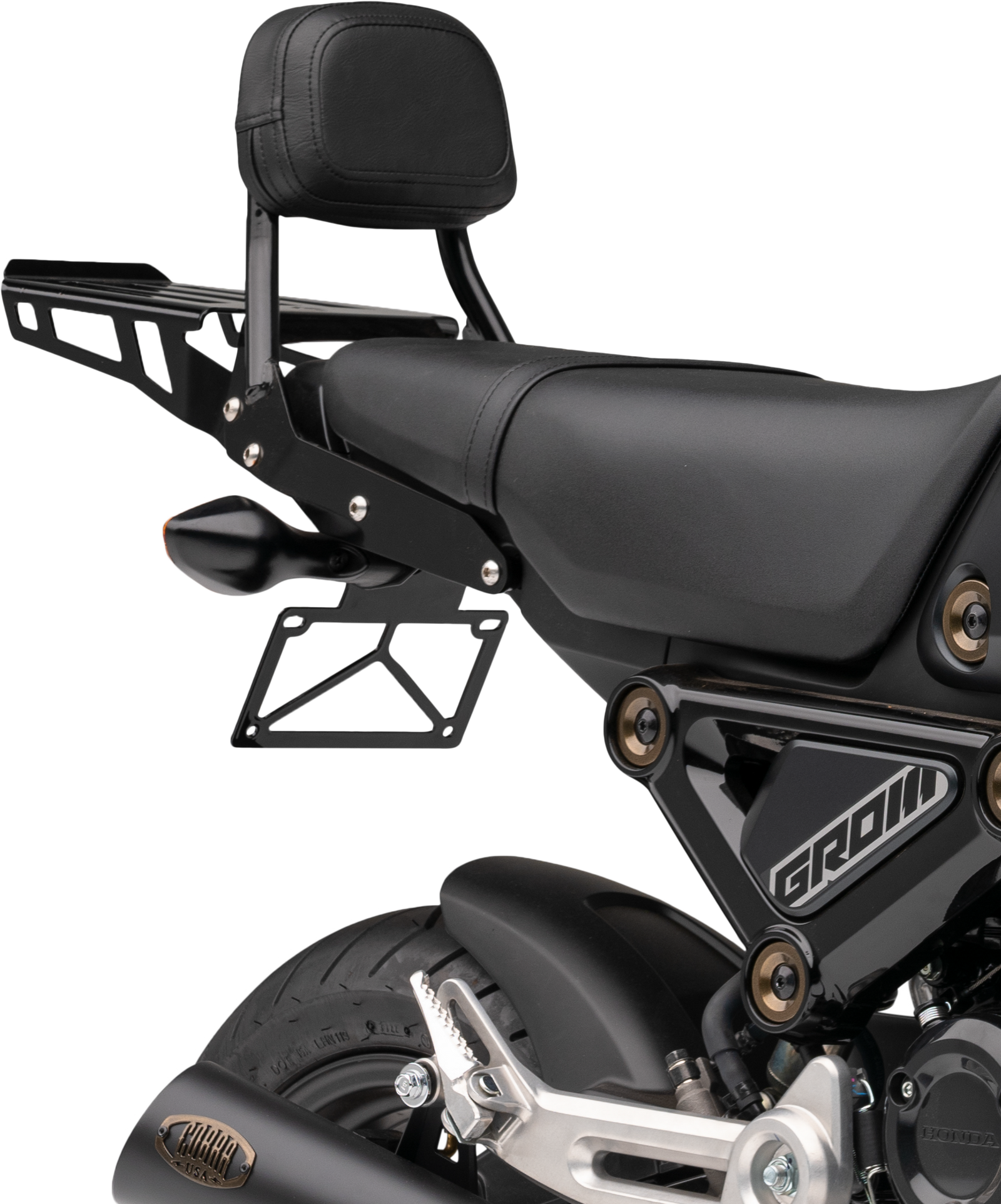 Sissy Bar Luggage Rack Black Hon Grom