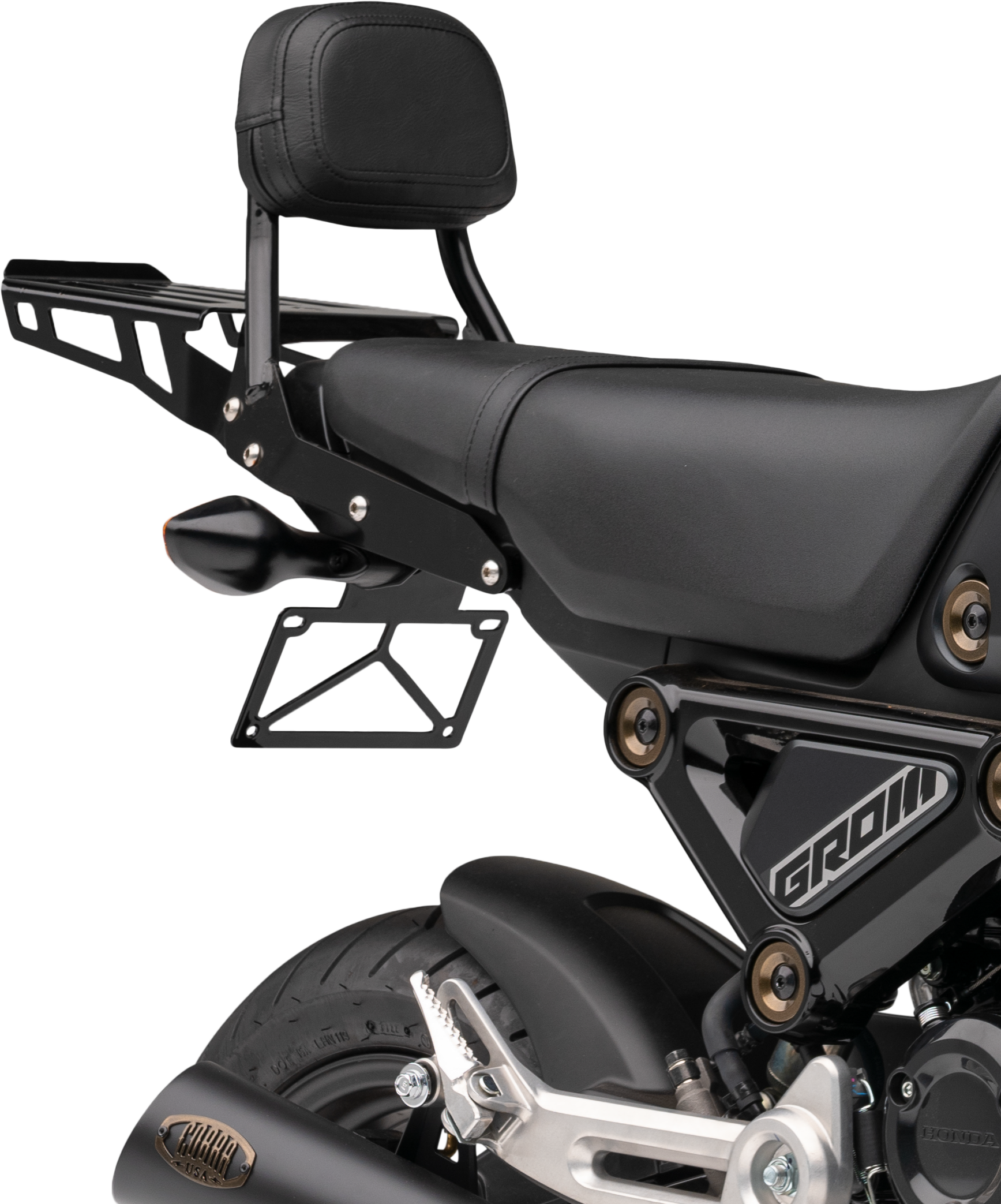 Sissy Bar Luggage Rack Black Hon Grom