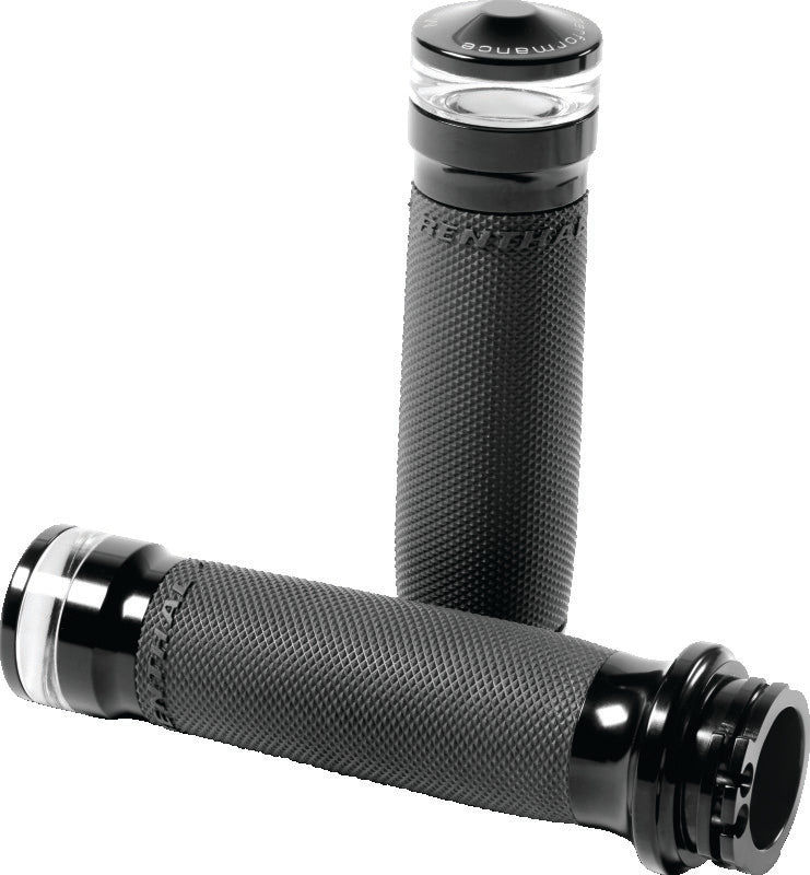 Performance Machine Contour Led Handle Grip Set - Black Ano