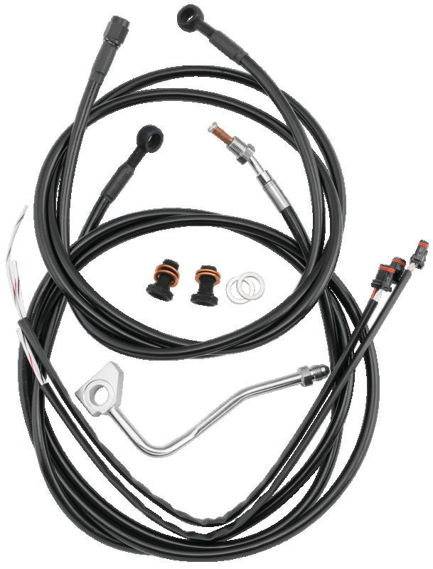 Burly Brand Control Kit 13in Bag Bar - Black
