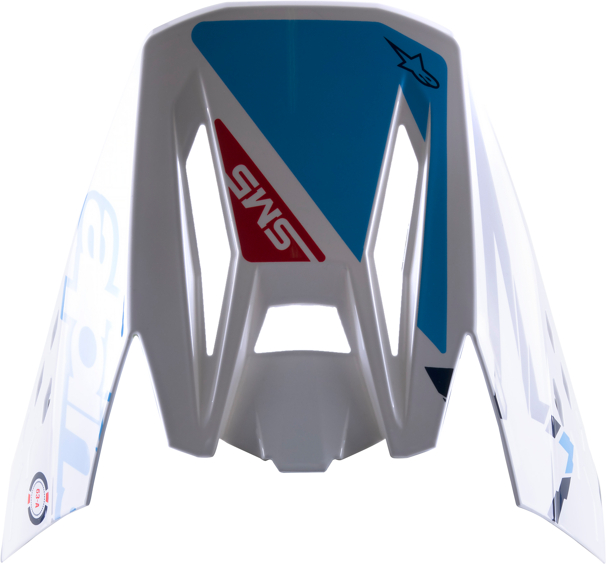 S M5 Action Visor White/Cyan/Blue