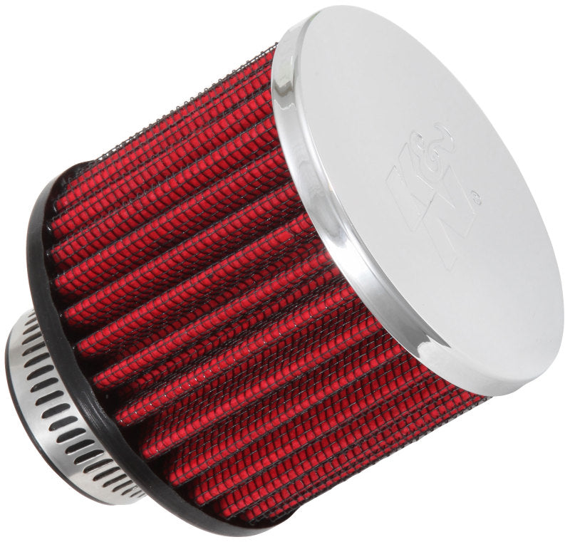 K&amp;N 1.25in Flange ID x 3in OD x 2.5in H Rubber Base Crankcase Vent Filter