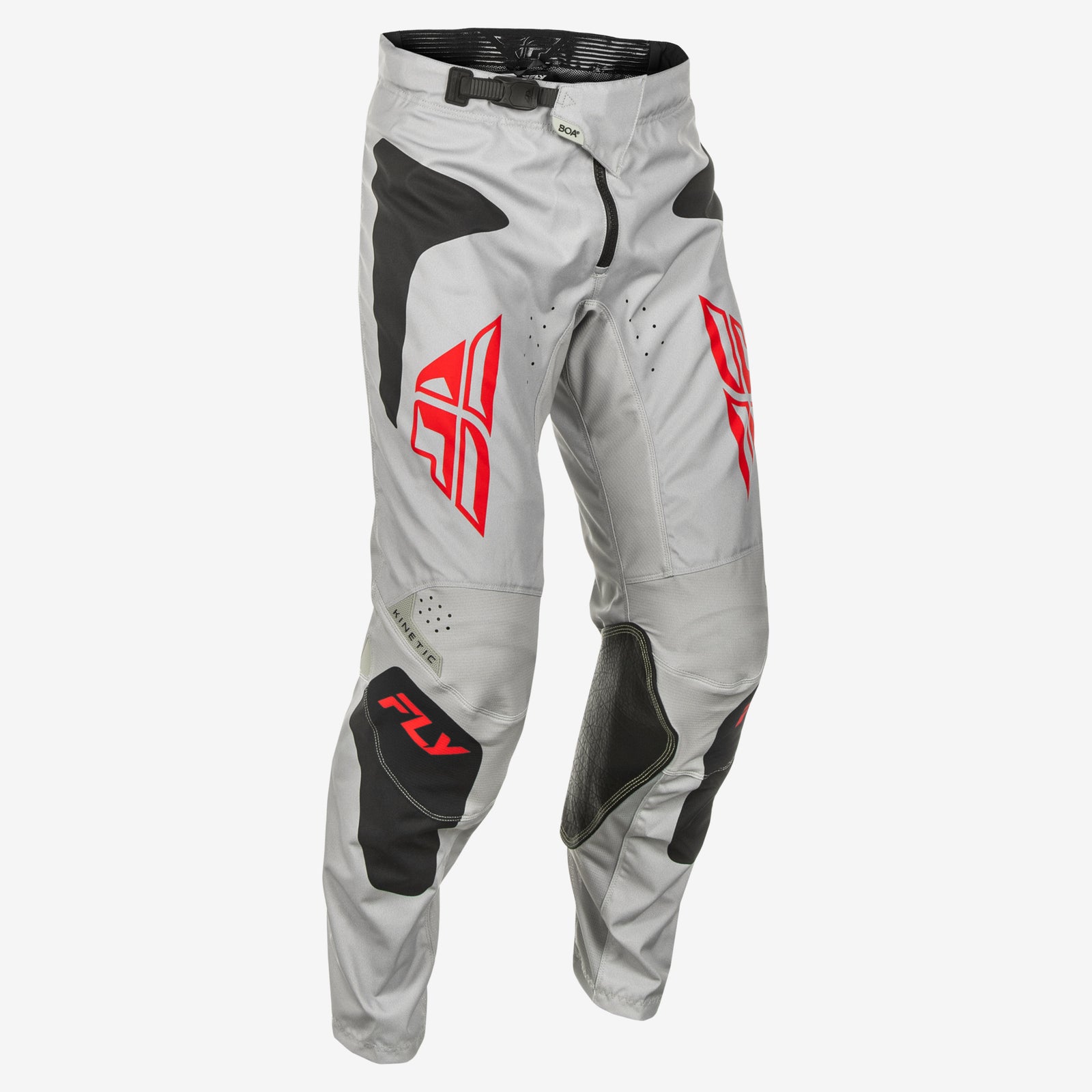Kinetic Sym Pants Ca/Ny Light Grey/Red/Black Sz 34