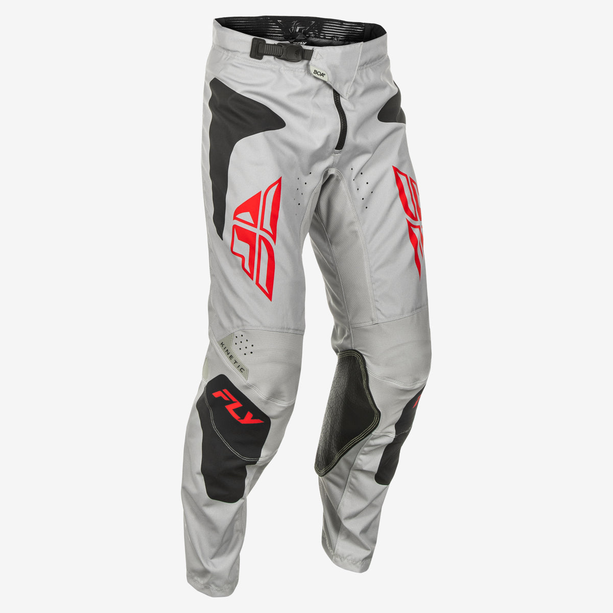 Kinetic Sym Pants Ca/Ny Light Grey/Red/Black Sz 40