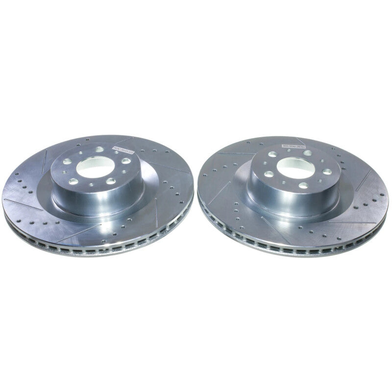 Power Stop 20-24 Tesla Y Front Drilled &amp; Slotted Rotor - Pair