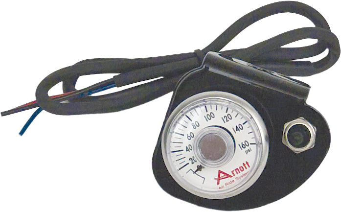 Pressure Gauge &amp; Bracket W/Toggle Switch Black