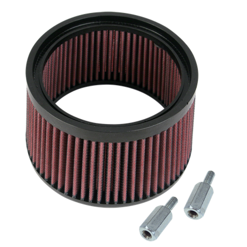 S&amp;S Cycle 1in Taller Pleated Stealth Air Filter Kit