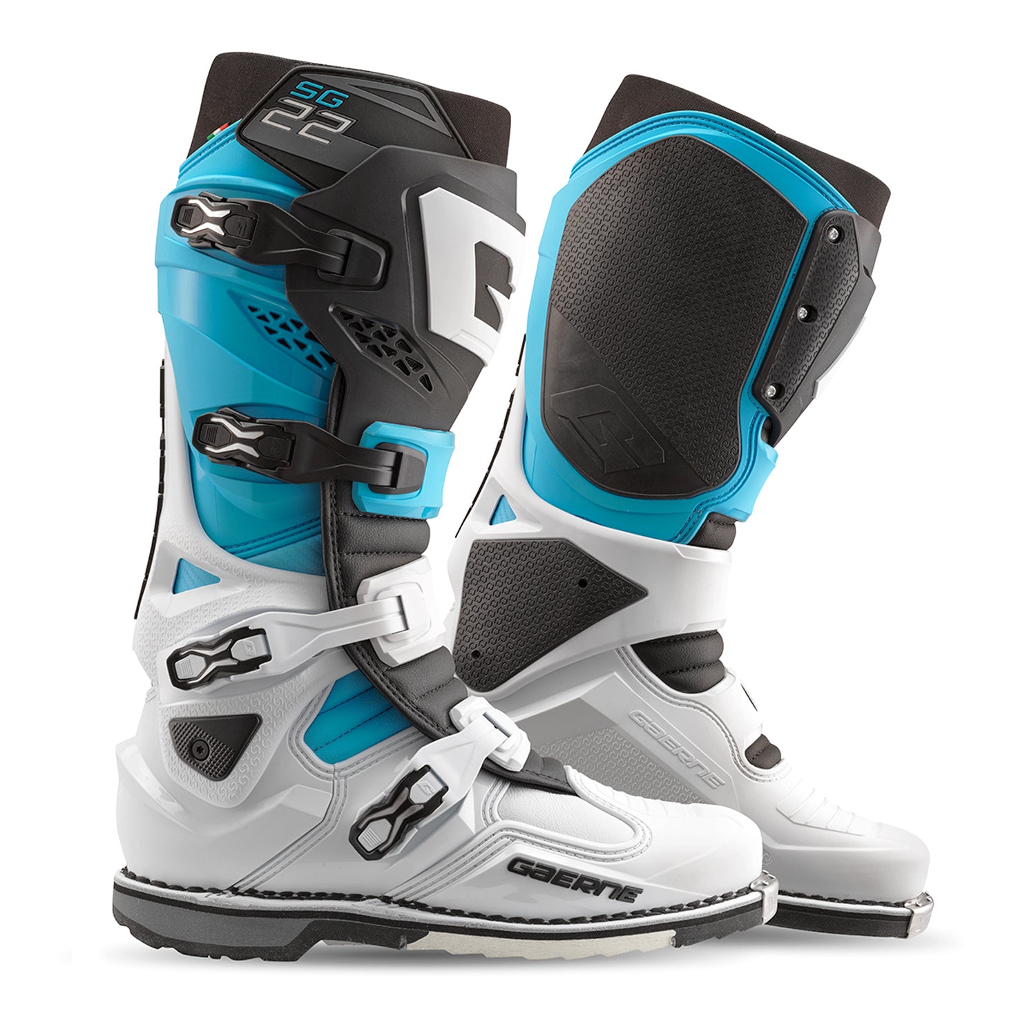 Sg 22 Boots Le White/Black/Light Blue 12