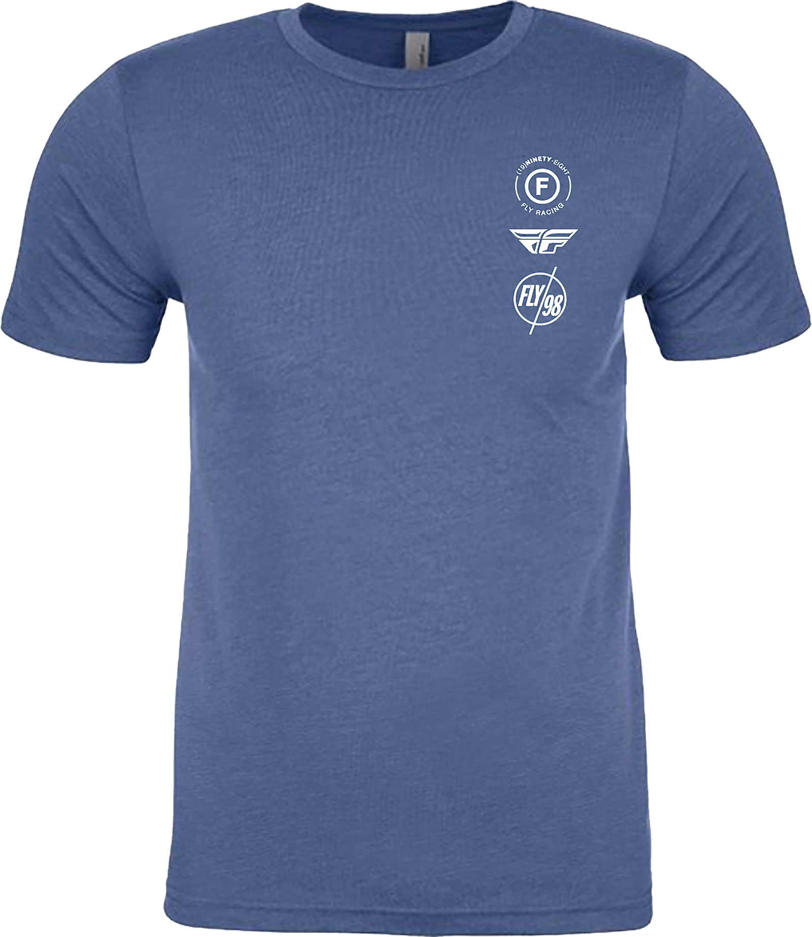 Fly Atom Tee Cool Blue Heather Md