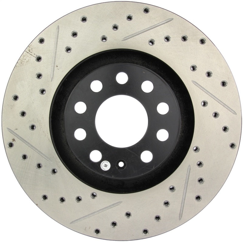 StopTech 05-06 Audi A4 Quattro/ 02-04 A6 Quattro / 99-02 S4 Front Right Slotted &amp; Drilled Rotor