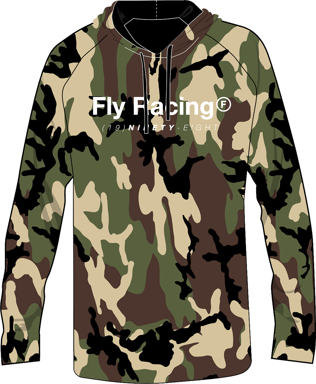 Fly Trademark Hoodie Army Camo 2x
