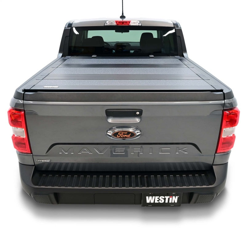 Westin 22-23 Ford Maverick 4WD 4ft. 6in. Bed Hard Tri-Fold Tonneau Cover - Black
