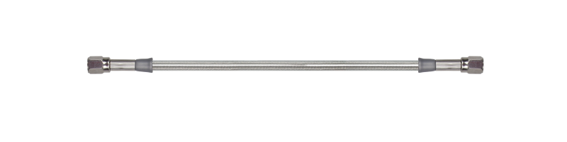 Goodridge 12in Universal Brake Line Assembly w/SS Fittings &amp; Clear Hose