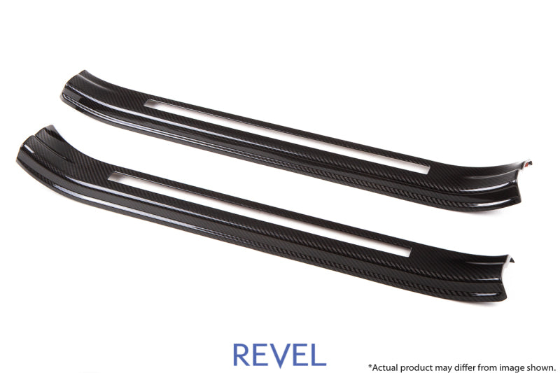 Revel GT Dry Carbon Door Sill Covers (Left &amp; Right) 15-18 Subaru WRX/STI - 2 Pieces