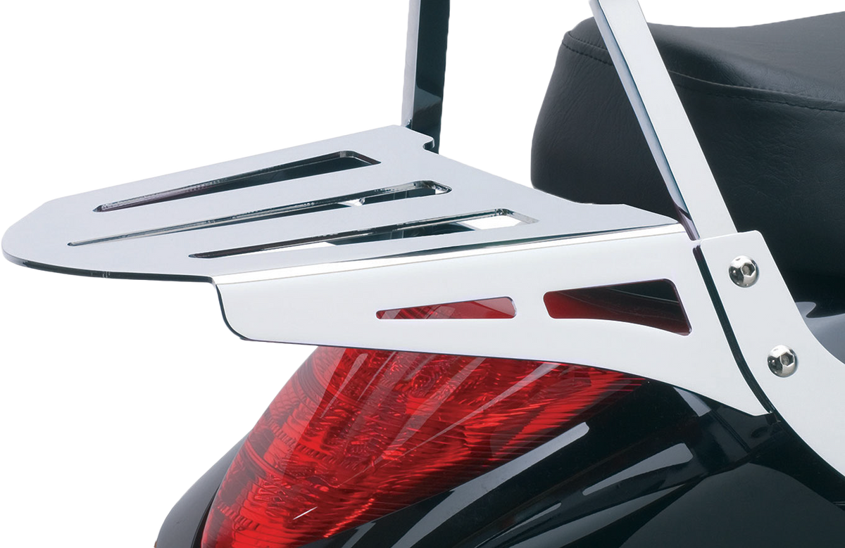 Sissy Bar Luggage Rack Formed Chrome