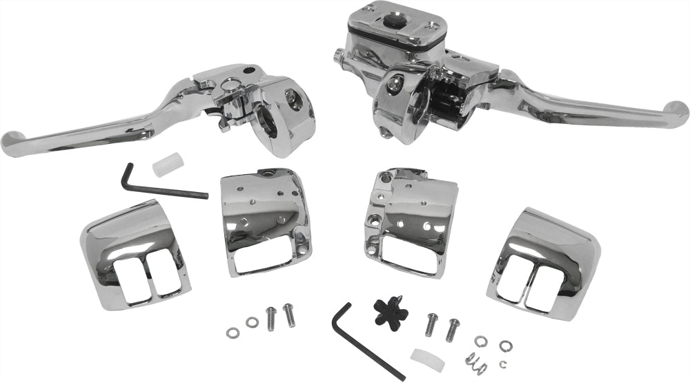 Comp H/Bar Cntrls 9/16 M/Cyl W/O Switches Chrome 96 06
