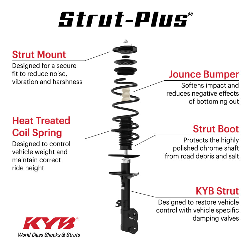 KYB 13-17 Honda Accord 2.4L / 14-15 Accord Hybrid 2.0L Strut Plus Assembly - Front Left