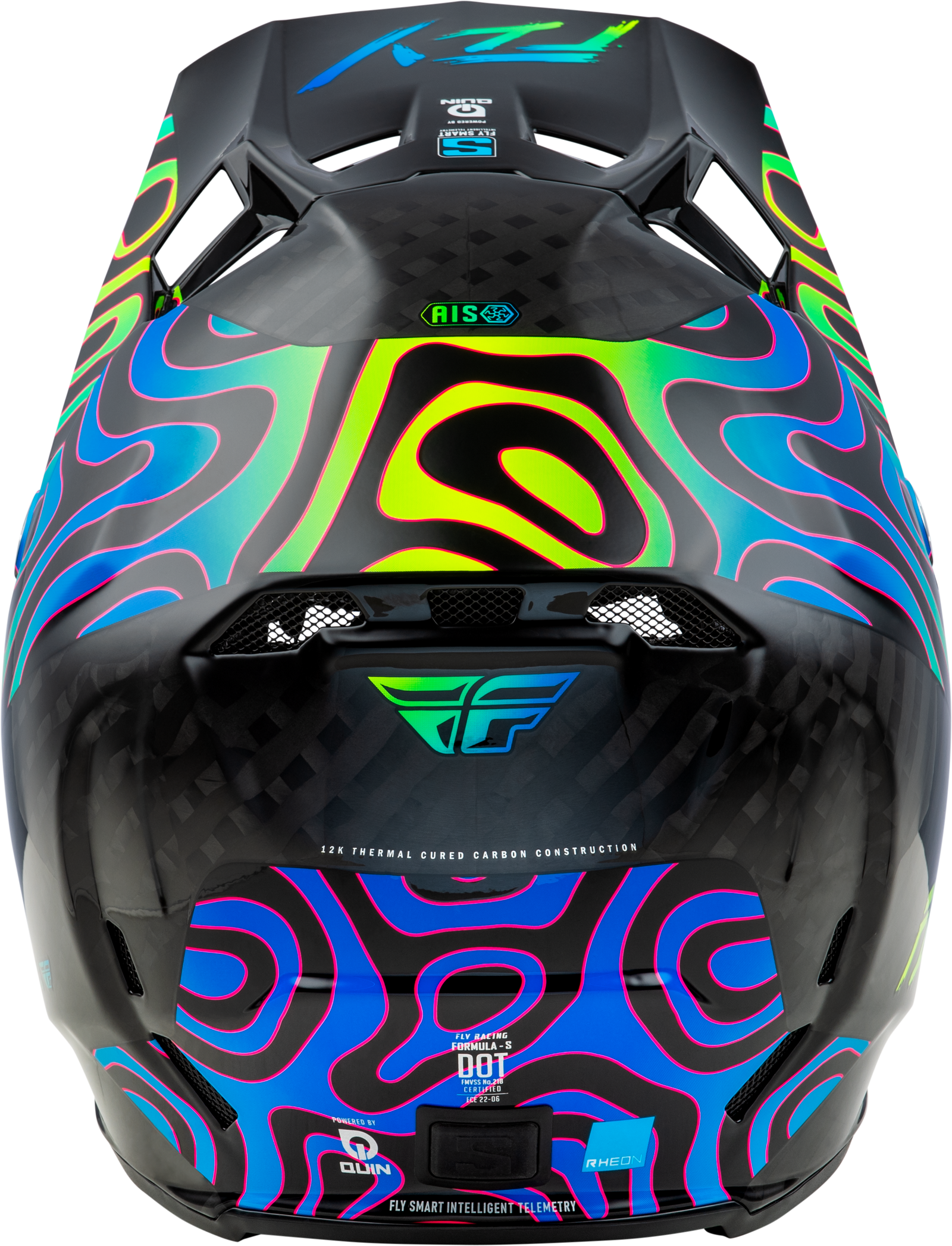 Formula S Carbon Zen Helmet Black Carbon/Blue/Yellow Lg