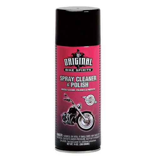 BIKE SPIRITS SPRAY CLEANER &amp; POLISH 14 OZ