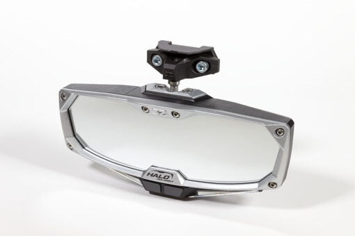 HALO-RA LED REAR VIEW MIRROR W/CAST ALUMINUM BEZEL RZR PRO XP