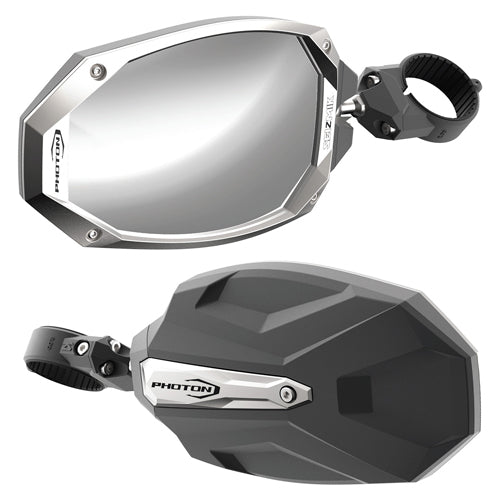 PHOTON SIDE VIEW MIRROR W/CAST ALUMINUM BODY &amp; BEZEL - PRO-FIT