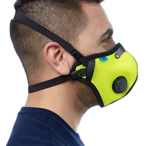 M2.5 REUSABLE MESH AIR FILTRATION MASK - SAFETY GREEN - LARGE
