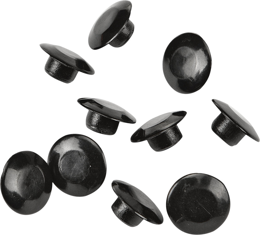 H Bar Clamp Bolt Caps Black 10/Pk