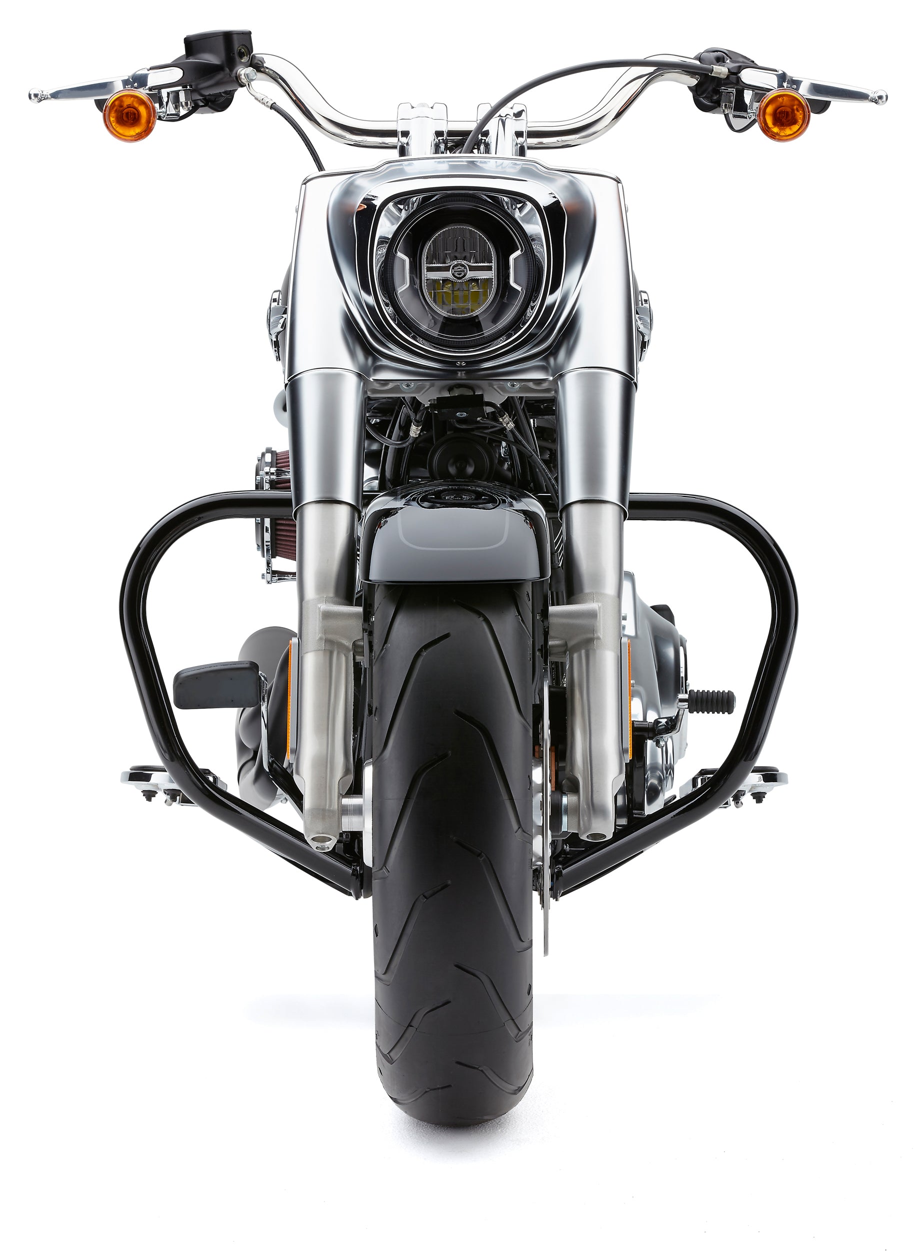 Freeway Bars 1.25" Black Flst (Exc Flstc) 00 17