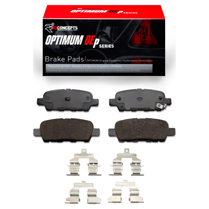 R1 2002-2025 Nissan Juke Rear R1 Optimum OE Pads &amp; Hardware Kit