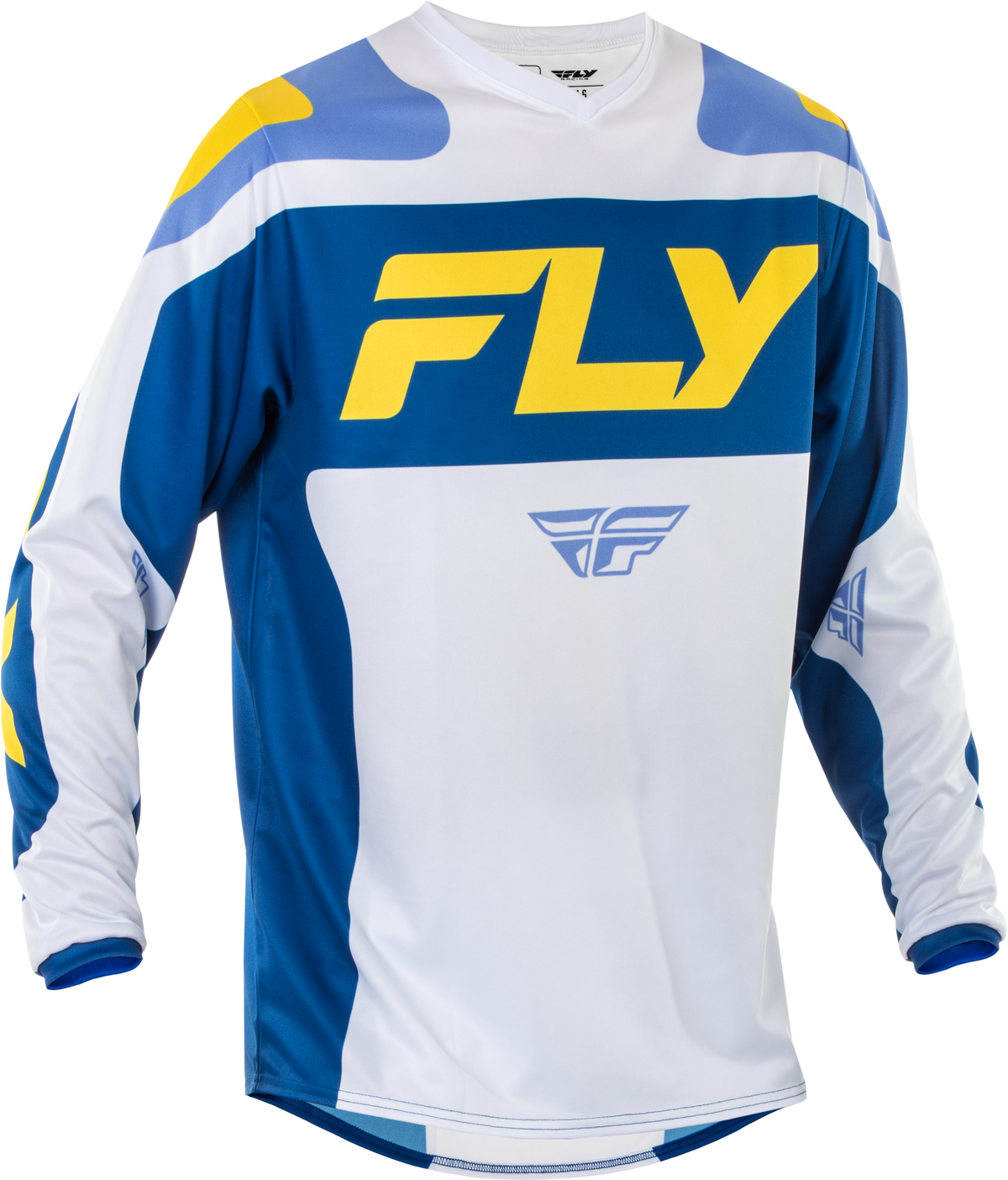 F 16 Jersey White/Dark Blue/Yellow 2x