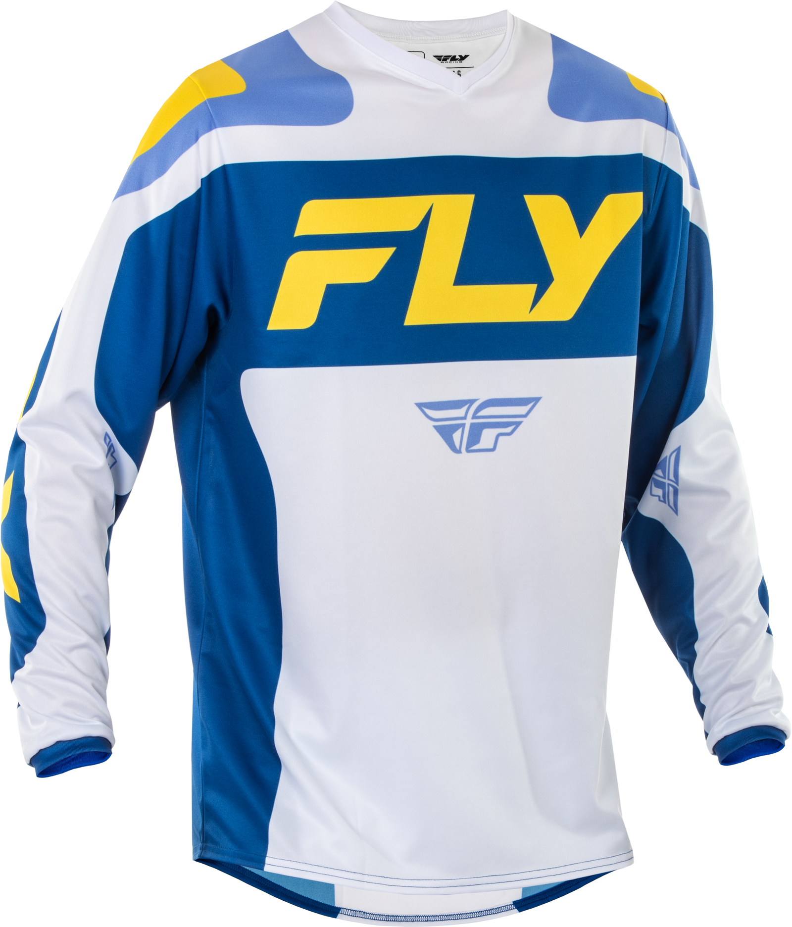 F 16 Jersey White/Dark Blue/Yellow 2x