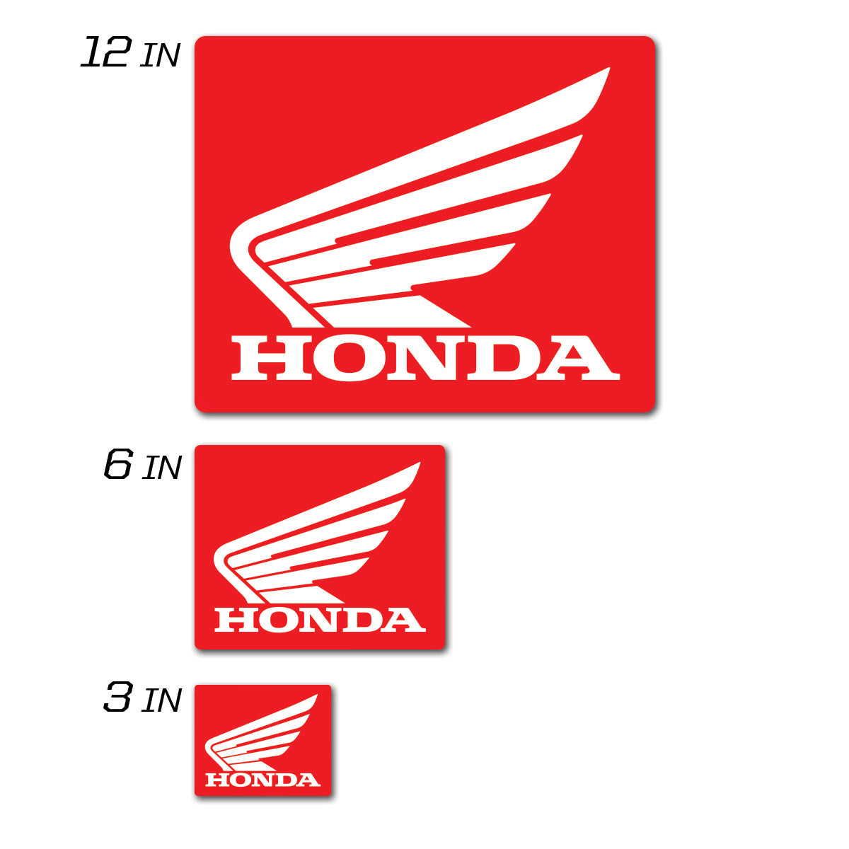 Honda Icon Decal 3" Squared Honda Icon Decal 3" Squared