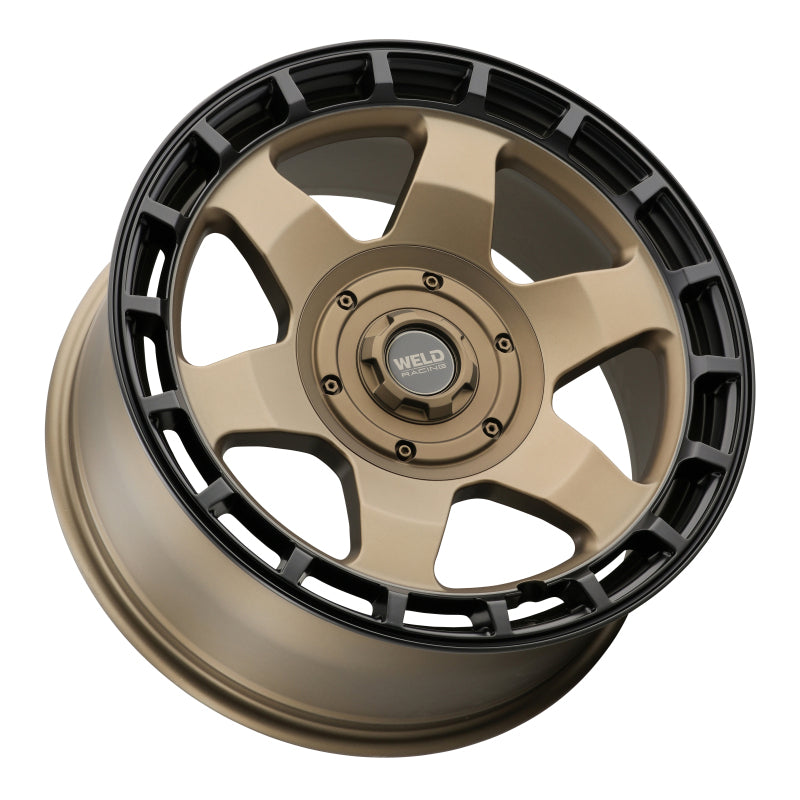 Weld Off-Road Ridge 20x9 - 8x170 BP - ET0 - 125.1mm CB - Satin Bronze Wheel (Black Ring)