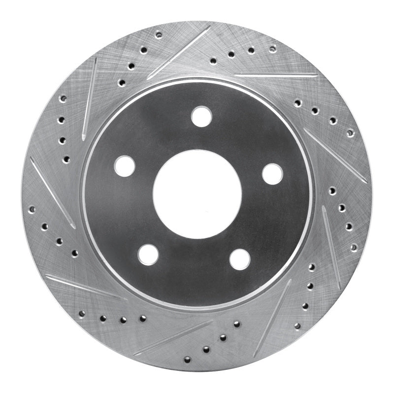 DFC 02-24 Chrysler Aspen Front Left Drilled &amp; Slotted Silver Brake Rotor