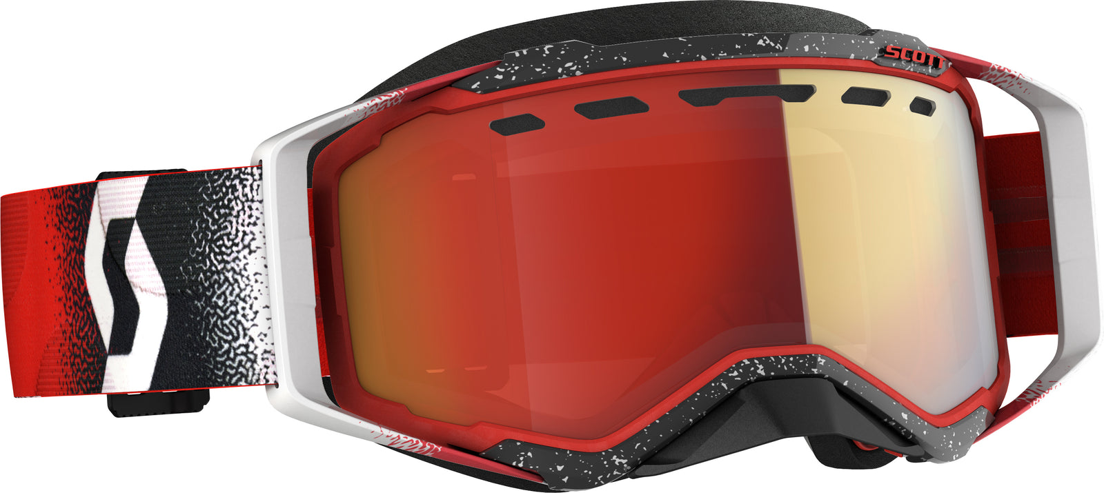 Prospect Snwcrs Goggle Wht/Rd Enhancer Red Chrome