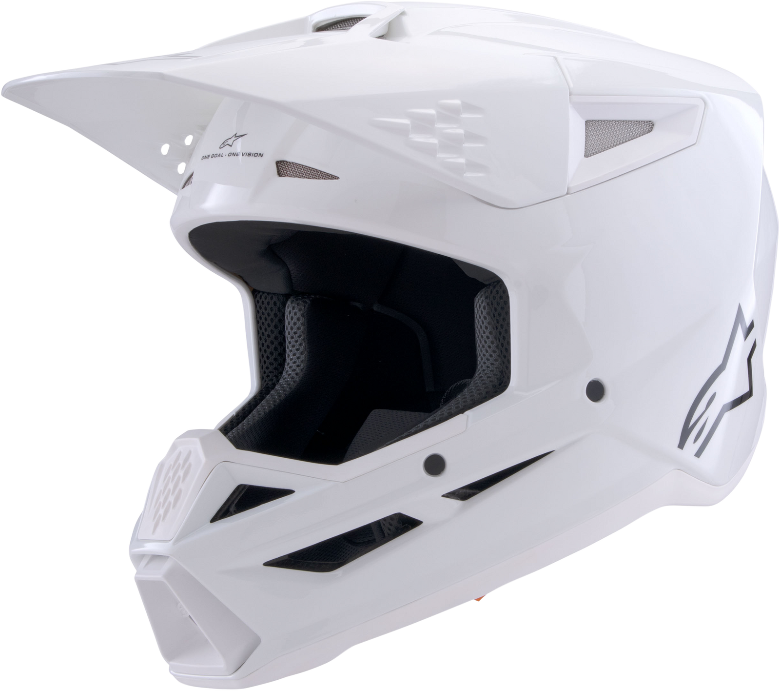 Sm3 Solid Helmet White Glossy Xl