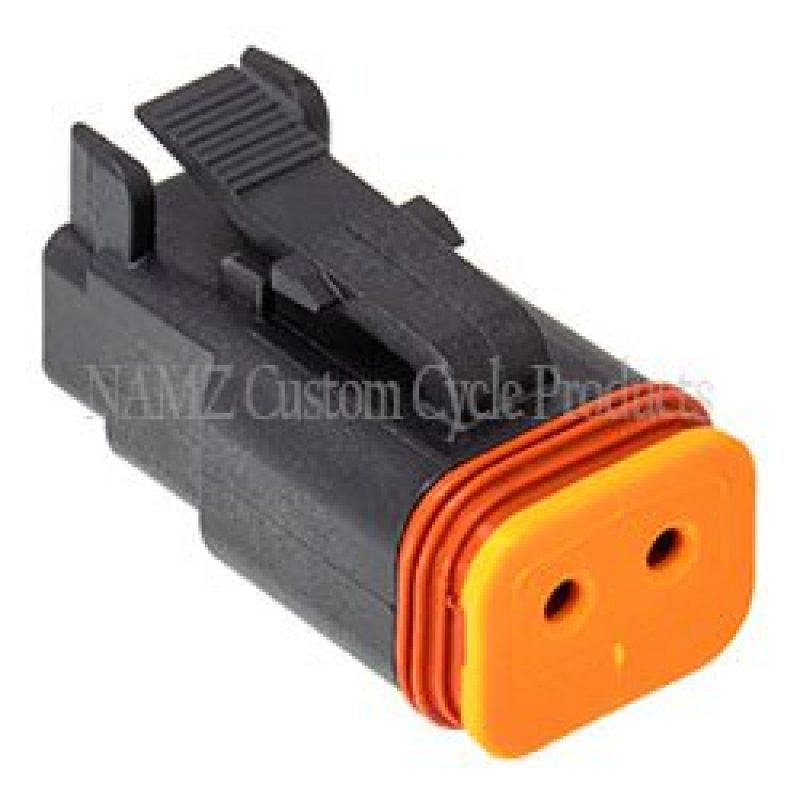 NAMZ Deutsch DT Series 2-Wire Plug &amp; Wedgelock - Black (Repl. HD 72112-94BK)