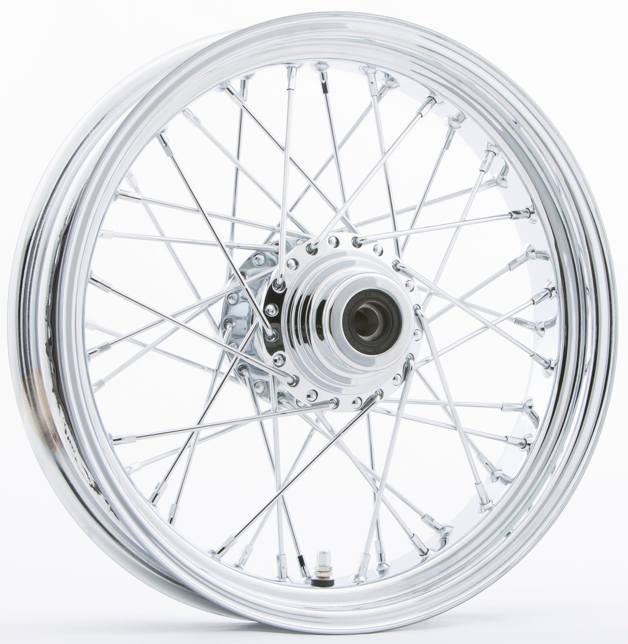 Fr 40 Spk Sd Chrome 16x3.5 Flst Hub 3/4" Axl 00 Ltr